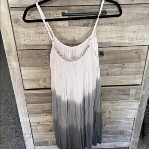 Chic Ombre Maxi Dress with Bead Detail